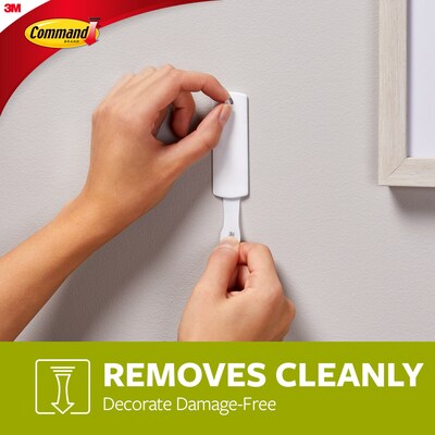 Command™ Sawtooth Picture Hanger, White, 3 Hangers (17042-ES)
