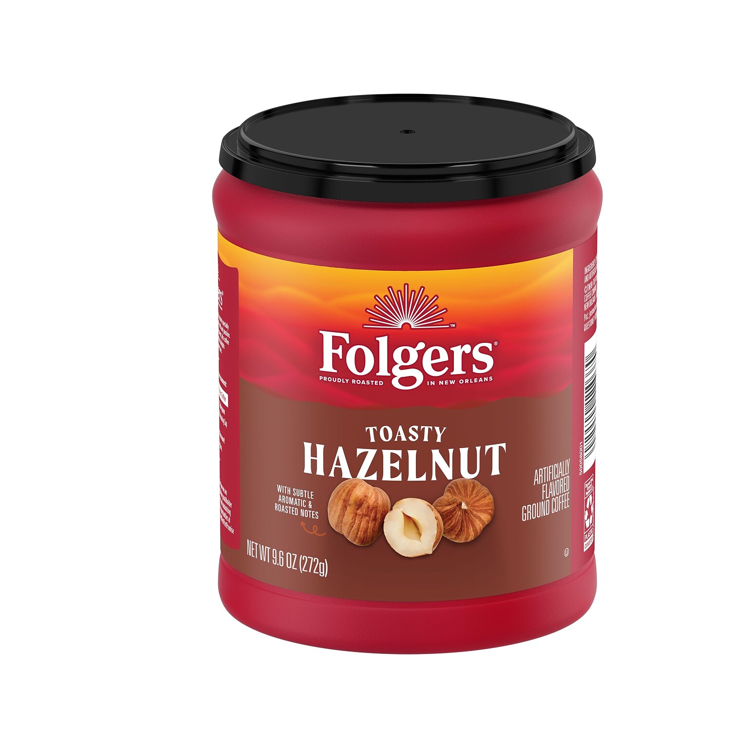 Folgers Toasty Hazelnut Ground Coffee, 9.6 oz. (2550011037)