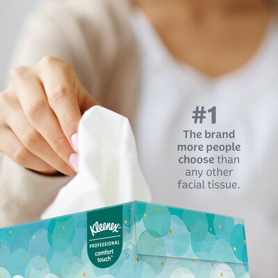 Kleenex Junior Facial Tissue, 2-ply, 48 Tissues/Box, 64 Boxes/Pack (21195)