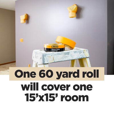 Scotch Heavy Duty Masking Tape, 1.41" x 60.1 yds., Orange, (2020+36AP)