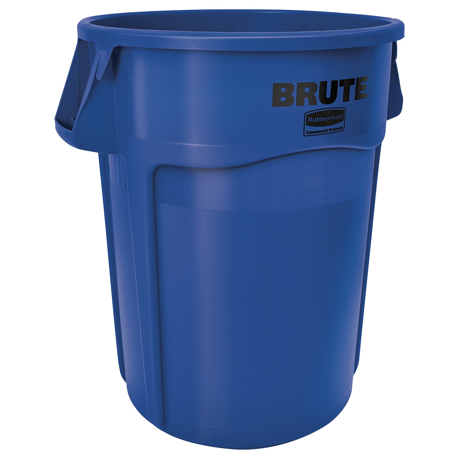 Rubbermaid Brute Outdoor Trash Can, Blue Resin, 44 Gal. (FG264360BLUE)