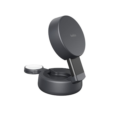 Belkin UltraCharge Pro MagSafe Wireless Charging Station, 25W, 5 ft., Charcoal (WIZ043TTCH)