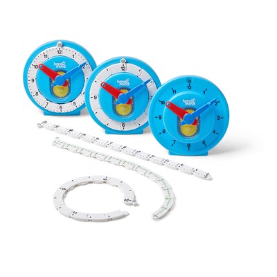 Hand2Mind NumberLine Clock: Deluxe Set of 6 (HTM93410)