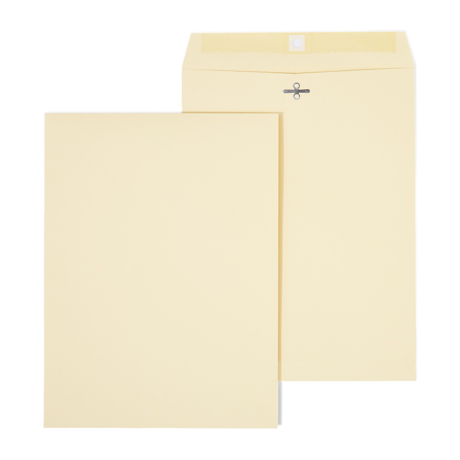 Staples Extra-Heavyweight Clasp & Moistenable Glue Catalog Envelopes, 9L x 12H, Manila, 100/Box (121962/19276)