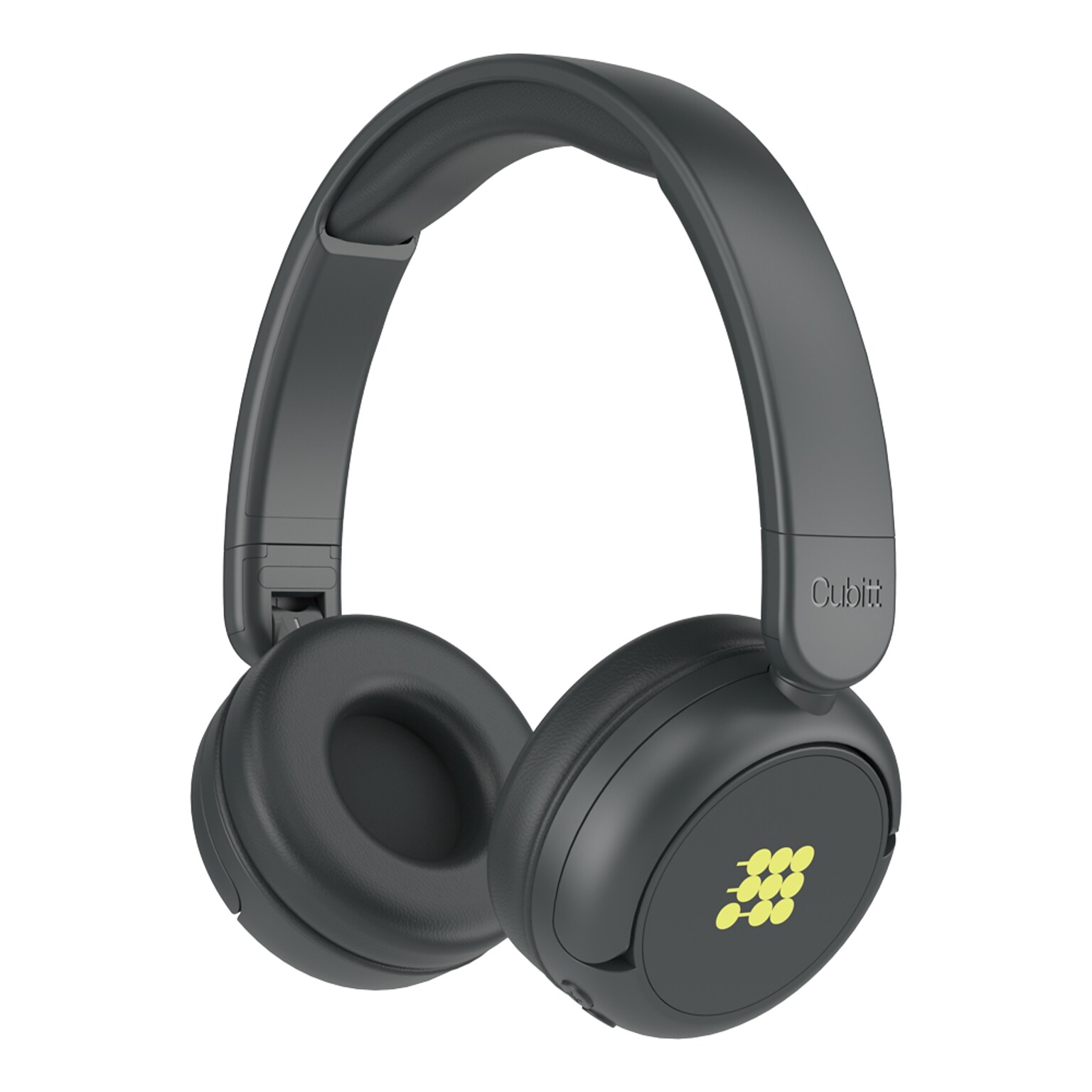 Cubitt Jr. Wireless Active Noise Canceling Over-Ear Headphones, Bluetooth, Obsidian Black (CTANCJR-1)