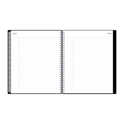 2025-2026 Blue Sky Enterprise 8" x 10" Academic Year Monthly Planner, Plastic Cover, Black (130615-A26)