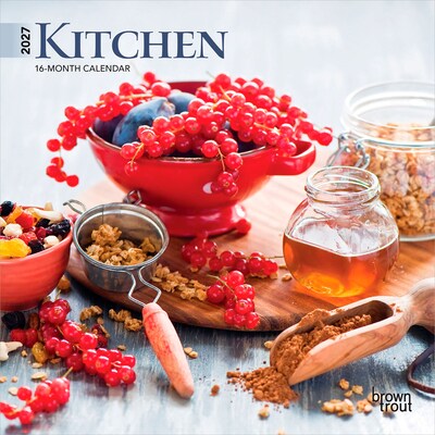 2027 BrownTrout Kitchen 7 x 7 Monthly Wall Calendar (9798330709588)