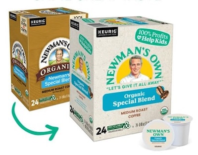 Newman's Own Organics Special Blend Coffee Keurig® K-Cup® Pods, Medium Roast, 24/Box (4050)