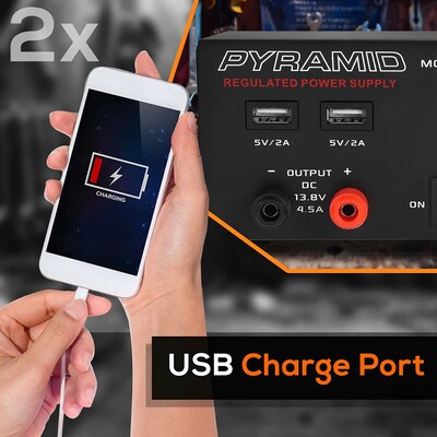 Pyramid Car Audio Desktop Power Supply, Black (PYRPSU990KX)