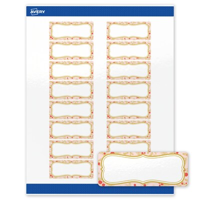 Avery Rectangle Multipurpose Labels, 1 x 2-5/8, White, 160/Pack (19479370486)