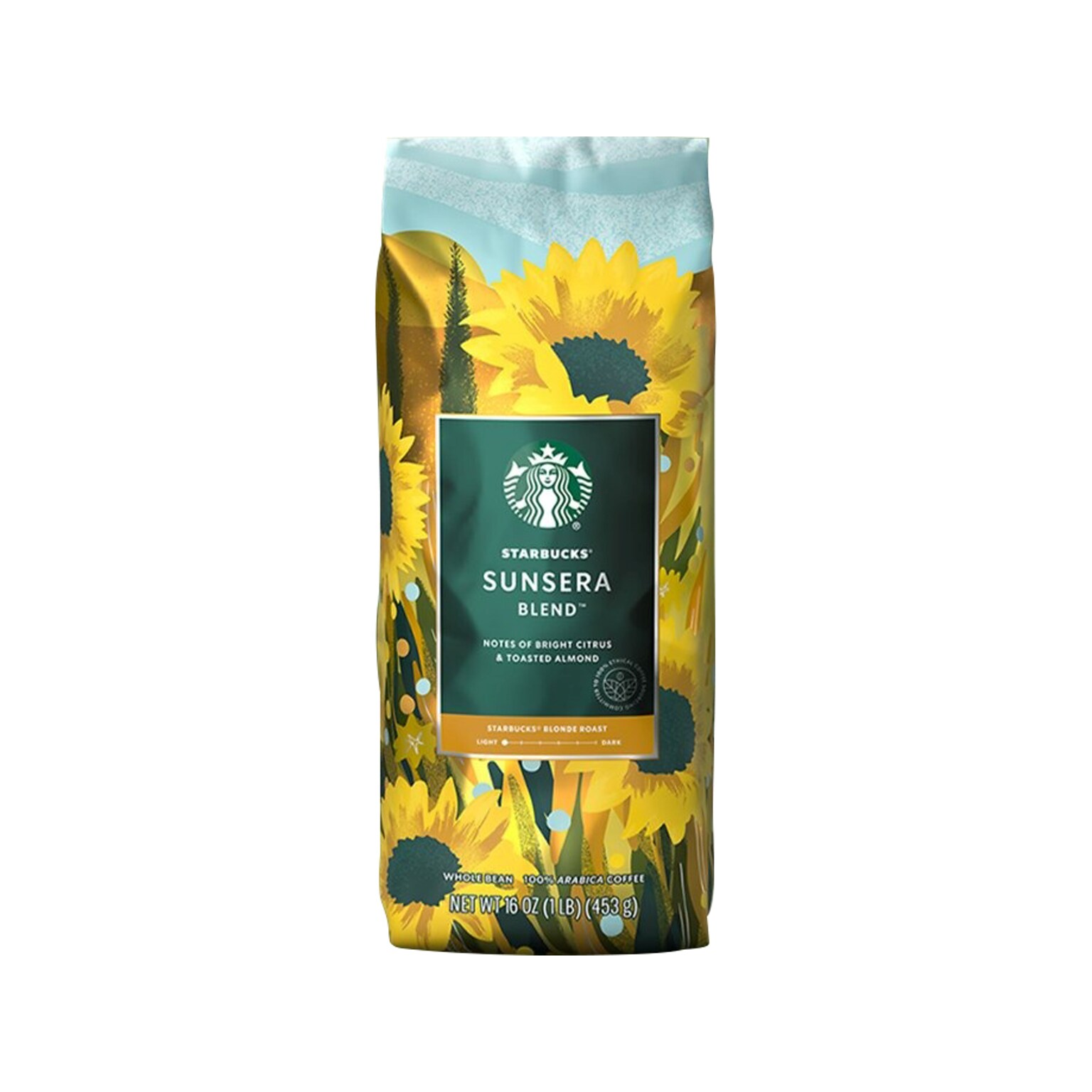 Starbucks Sunsera Blend Coffee Bag, Light Roast, 16 oz., 6 Bags/Case (12607608)