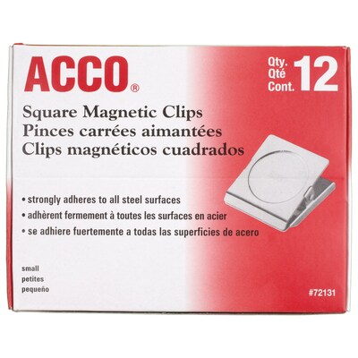 ACCO Small Magnetic Clip, 1-1/2 Width, Silver (72131)