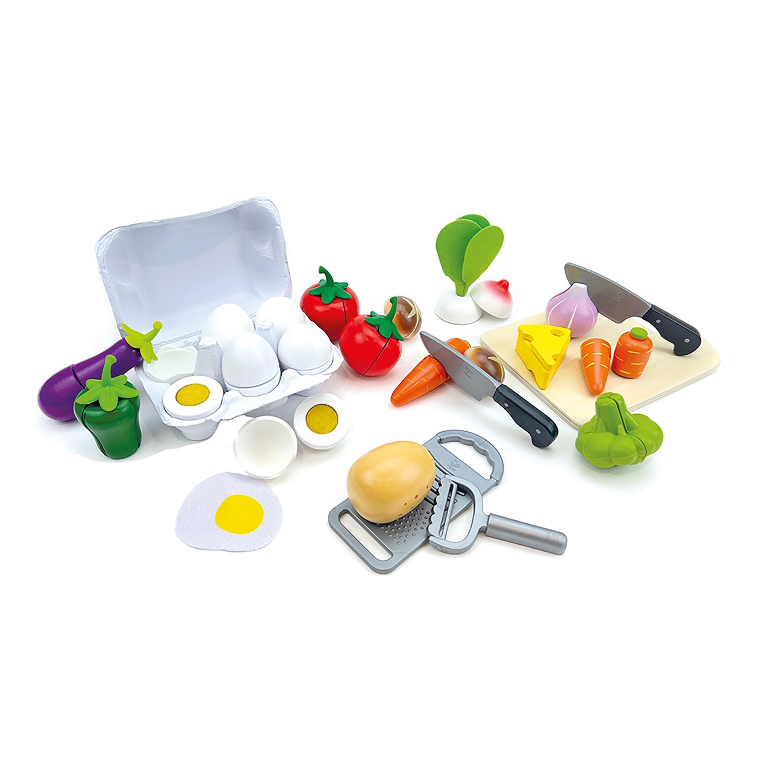 Beleduc Cooking Essentials with Vegetables XL Play Set, Multicolroed, 25 Pieces/Set (PLWB24237)
