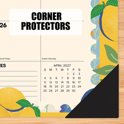 2027 Willow Creek Mediterranean Moments 17" x 12" Monthly Desk Pad Calendar, Assorted Colors (66478)