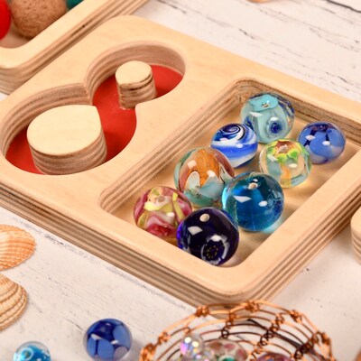 Learn Well Number Trays 1-9, Assorted Colors, 9/Set (YUSE0269)