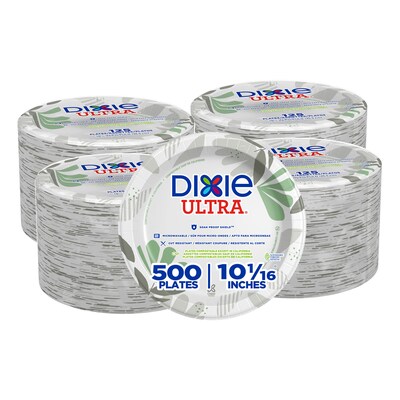 Dixie Ultra Pathways 10 Paper Plates, Multicolor, 500/Carton (SXP10PATH)
