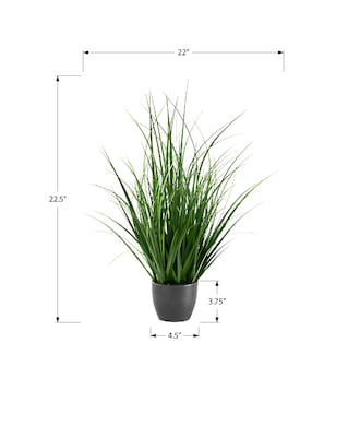 Monarch Specialties Inc. 23" Artificial Grass Plant in Pot (I 9575)