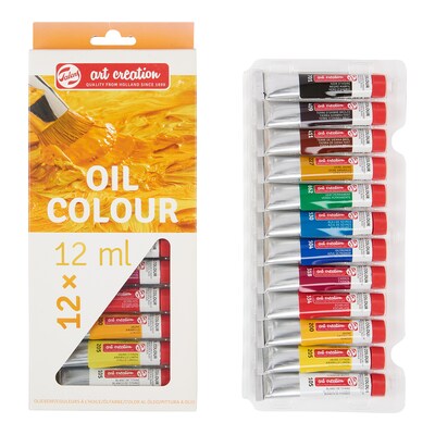 Talens Art Creation Oil Paint, Assorted Colors, 12mL, 12/Set, 2 Sets/Bundle (TLN9020112M-2)