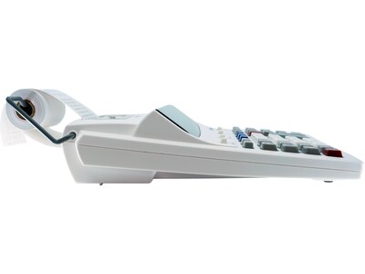 Victor 12-Digit Basic Calculator with Thermal Printer, White (1226)