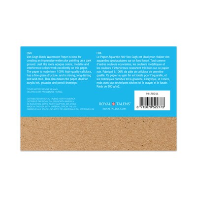 Van Gogh 4" x 6" Watercolor Sketch Pad, 15 Sheets/Pad, 3/Bundle (VNG94178011-3)