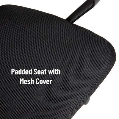 Mind Reader Ergonomic Mesh Swivel Computer and Desk Chair, Black (OFFCHAIR17-BLK)