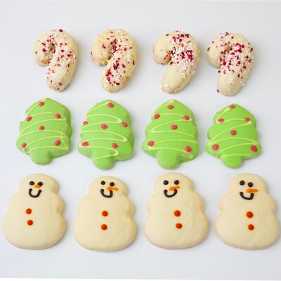 Bake Me A Wish Holiday Bakery Box - 12 Holiday Cookies
