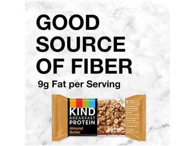 KIND Gluten-Free Almond Butter Protein Breakfast Bar, 10.58 oz., 6 Bars/Box (41935)