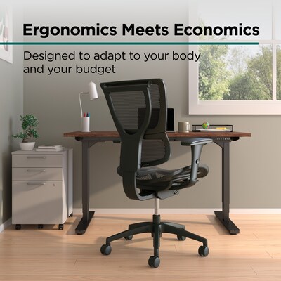 Workplace2.0 Lawton Ergonomic Mesh Swivel Task Chair, Black (UN62655)