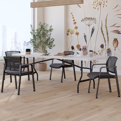 Quill Brand® Folding Table, 96"L x 29"W, Granite (79133)