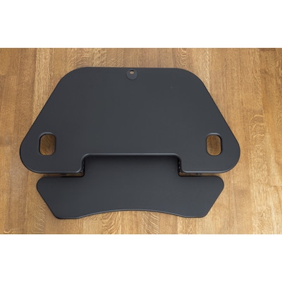 Lorell Active Office Adjustable Corner Monitor Riser Stand, Up to 47" Monitor, Black (LLR82014)