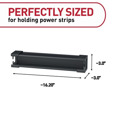 Command Power Strip Holder, Black (17310BLK-ES)