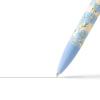 U Brands Laguna Retractable Pens Pen, Bold Point, 1.0mm, Black Ink, 6/Pack (7452U06-48)