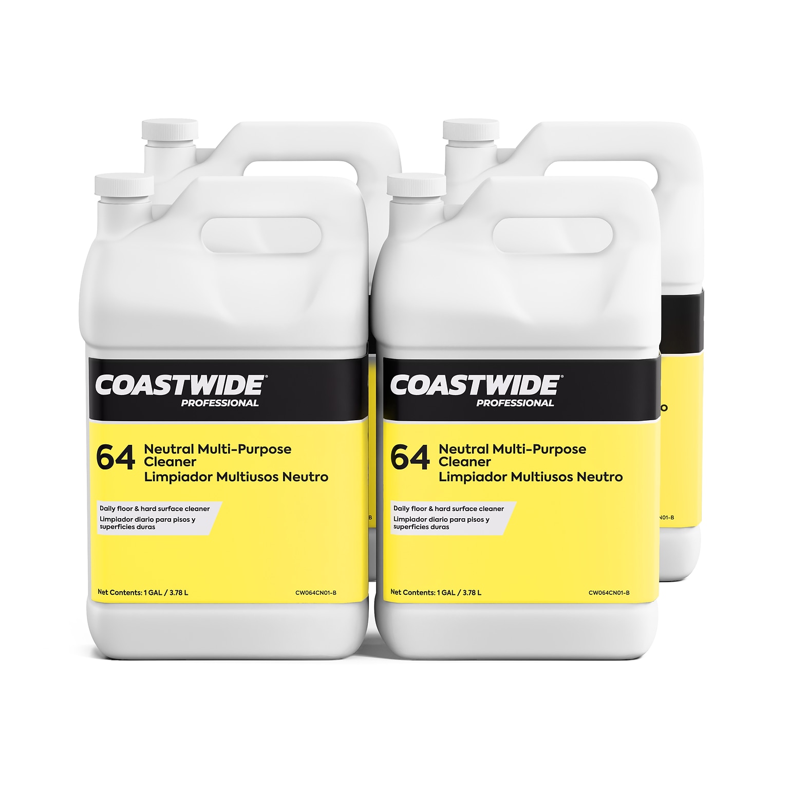 Coastwide Professional Multi-Purpose Neutral Cleaner 64, 3.78L, 4/Carton (CW640001-A)