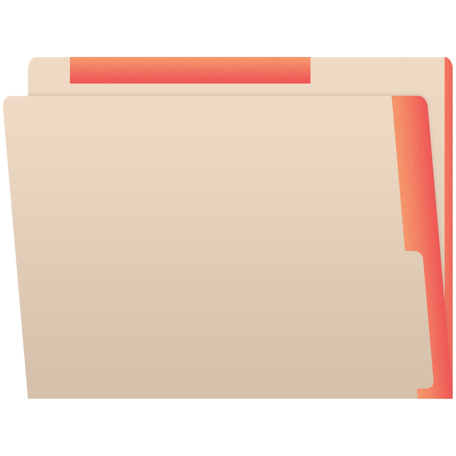 Medical Arts Press Reinforced Top Tab File Folder, Full-Cut, Letter Size, Manila/Orange, 50/Box (S-09468-ORG)
