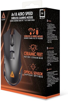 Lexip AR18 Aero Speed Optical Gaming Mouse, Black (JVAPCM00538)