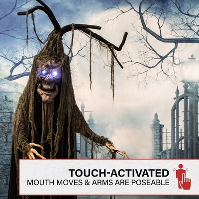 Haunted Hill Farm Life-size Poseable Talking Tree (HHTREE-1FLS)