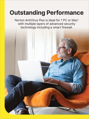 Norton AntiVirus Plus for 1 Device, Windows/Mac, Product Key Card (21392074)