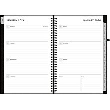 2024 Blue Sky Aligned 5 x 8 Weekly & Monthly Planner, Black (143589-24)