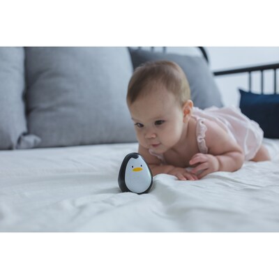 Plan Toys Penguin Wobbler Wooden Bounce Back Toy, Black (PTS5200)