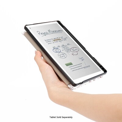 SaharaCase Venture Series 7.3" Slim Folio Case for reMarkable Paper Pro Move, Floral White (TB00510)