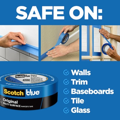 Scotch Blue Original Painter's Tape Value Pack, 1.88" x 60 yds., Blue, 3 Rolls/Pack (2090-48EP3)