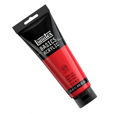 Liquitex BASICS Acrylic Paint Tube, Pyrrole Red, 250 mL (LIQ4385321)
