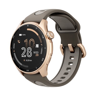 Cubitt AURA Pro Smartwatch, GPS, 36.32mm, Aluminum Case, Mocha Brown Sport Band (CT-AURAP9)