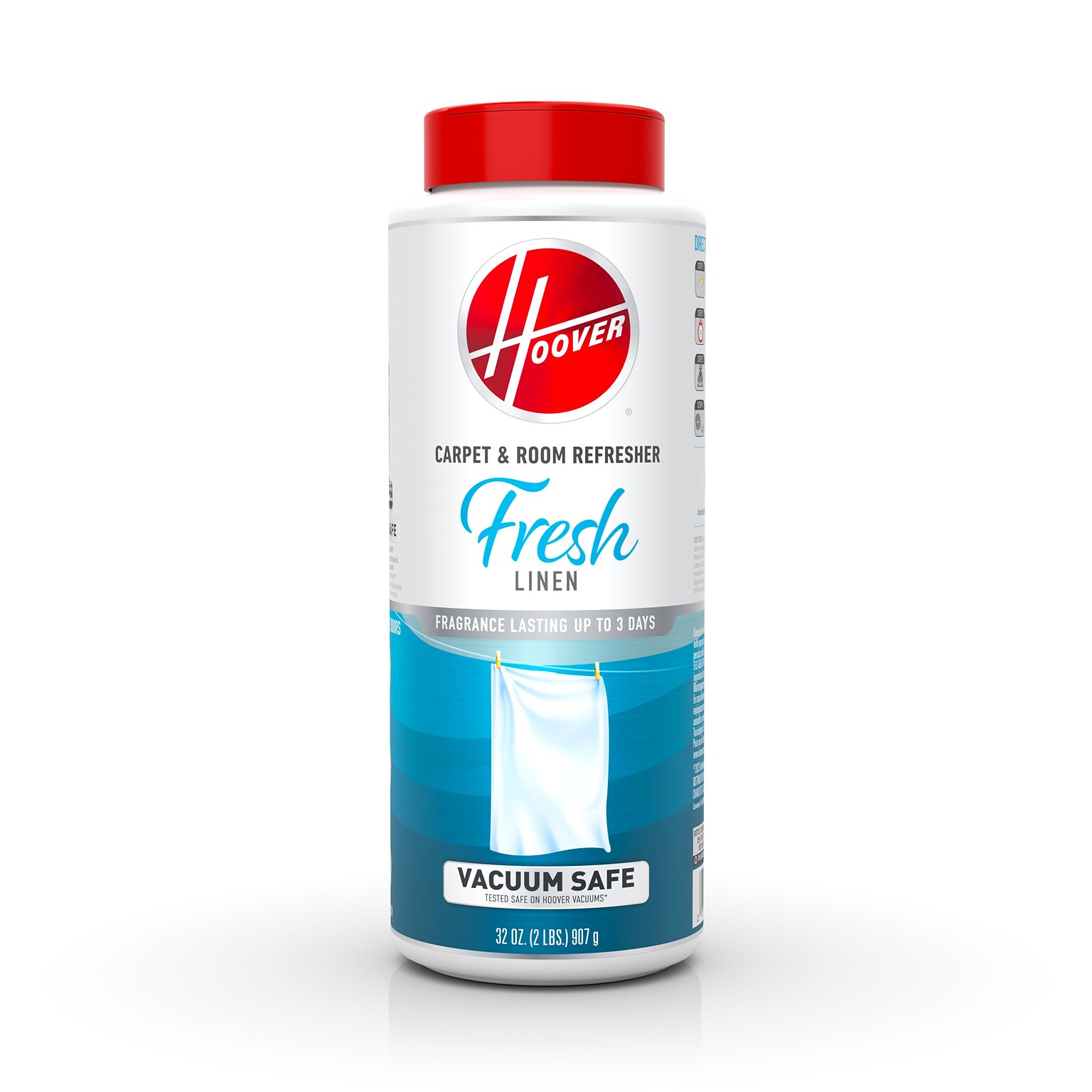 Hoover Carpet & Room Refresher Carpet Powder, Fresh Linen Scent, 32 oz. (AH31200)