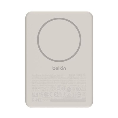 Belkin BoostCharge Slim Magnetic Power Bank, Sand (BPD010FQSA)