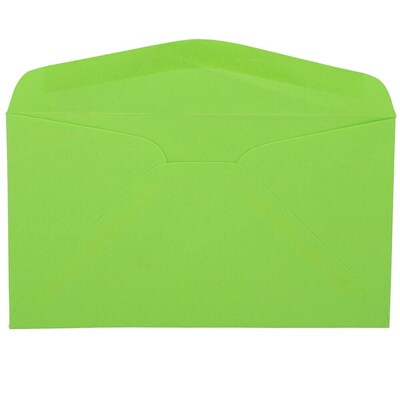 JAM Paper #6 3/4 Booklet Envelope 3 5/8 x 6 1/2, Light Green, 100/Pack (457611417d)