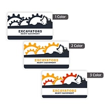 Custom Print Outdoor Label, 1-1/2 x 2-1/2 Rectangle, 1 Standard Color, 1-Sided, 250 Labels/Roll