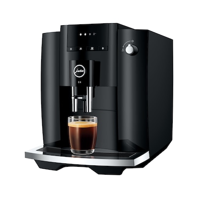 JURA E4 2-Cups Coffee & Espresso Machine Combination, Piano Black (15466)