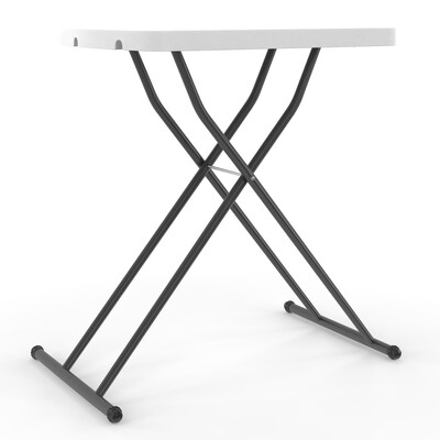 Quill Brand® Personal Folding Table, 25.5"L x 17.8"W, Gray (79143)