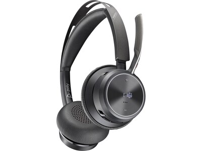 Poly Voyager Focus 2 Wireless Noise Canceling Bluetooth Stereo Headset, MS Certified (9T9J6AA#AC3)